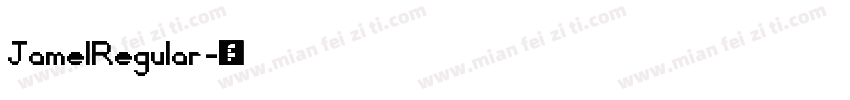 JamelRegular字体转换