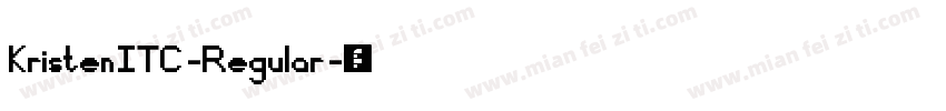 KristenITC-Regular字体转换