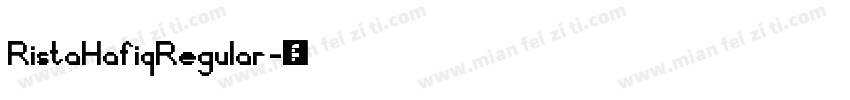RistaHafiqRegular字体转换