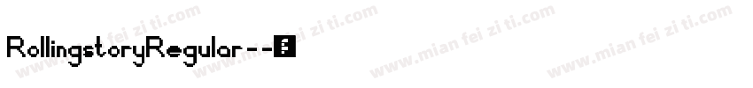 RollingstoryRegular-字体转换