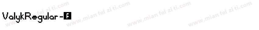 ValykRegular字体转换