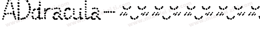 ADdracula字体转换