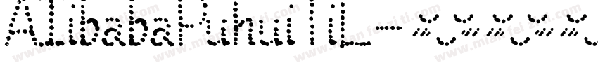 AIibabaPuhuiTiL字体转换
