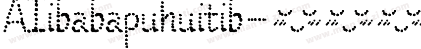 AIibabapuhuitib字体转换