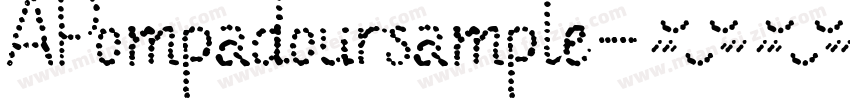 APompadoursample字体转换