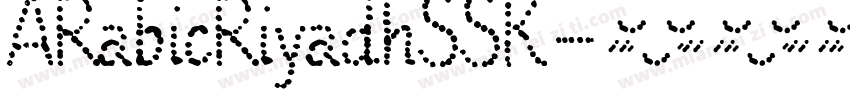 ARabicRiyadhSSK字体转换