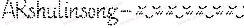 ARshulinsong字体转换