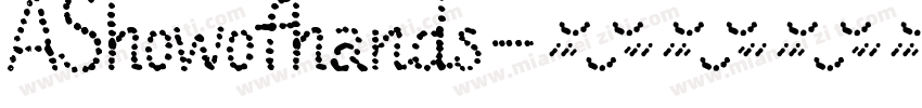 AShowofhands字体转换