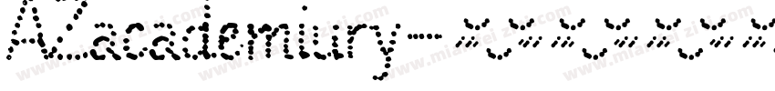AZacademiury字体转换
