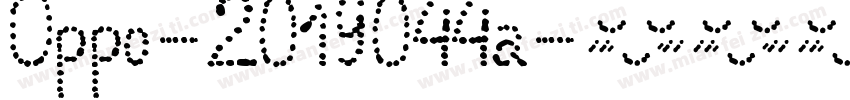 Oppo-2019044a字体转换