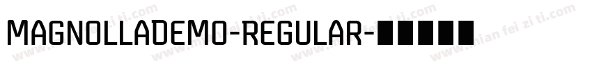 MagnollaDemo-Regular字体转换