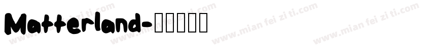 Matterland字体转换