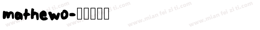 mathewo字体转换