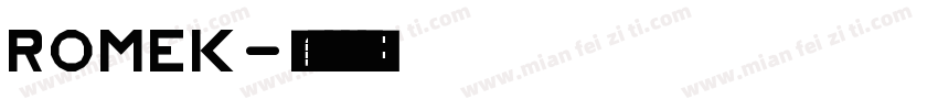 Romek字体转换
