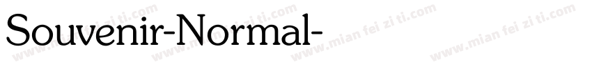 Souvenir-Normal字体转换