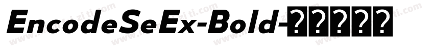 EncodeSeEx-Bold字体转换