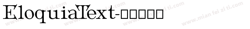 EloquiaText字体转换