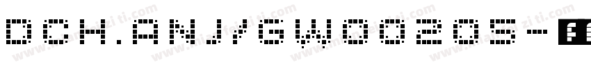 DCH.ANJ/GW00205字体转换