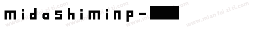 midashiminp字体转换