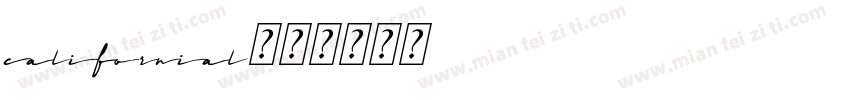 CaliforniaL字体转换