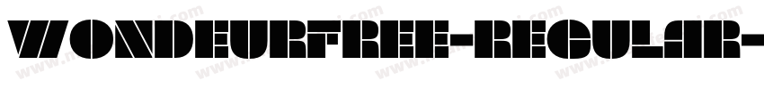 WondeurFree-Regular字体转换