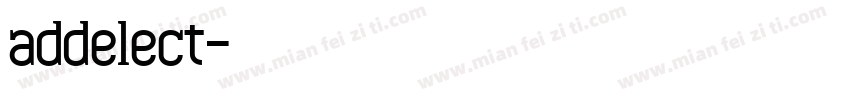 addelect字体转换