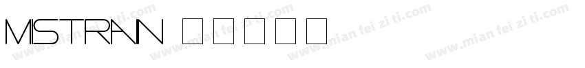 mistrain字体转换