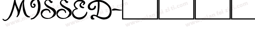 MISSED字体转换