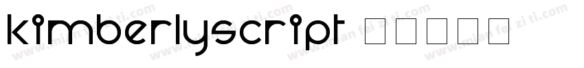 Kimberlyscript字体转换