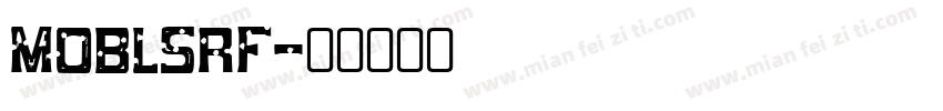 MOBLSRF字体转换