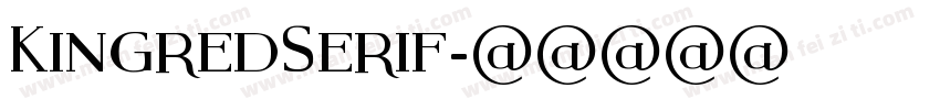 KingredSerif字体转换