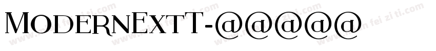 ModernExtT字体转换
