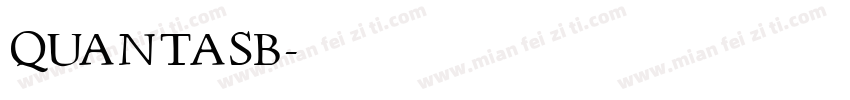 QUANTASB字体转换