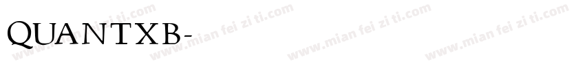 QUANTXB字体转换