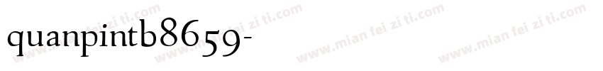 quanpintb8659字体转换