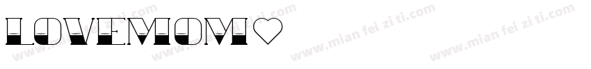 lovemom字体转换