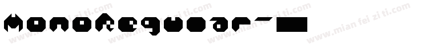 MonoRegular字体转换