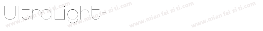 UltraLight字体转换