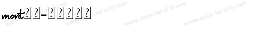 mont字体字体转换