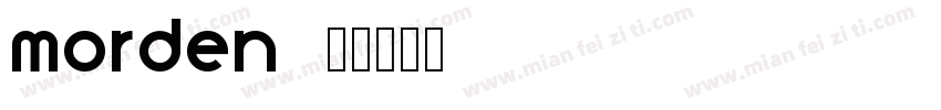 morden字体转换