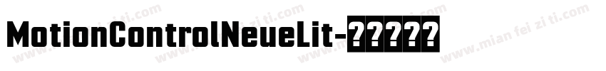 MotionControlNeueLit字体转换