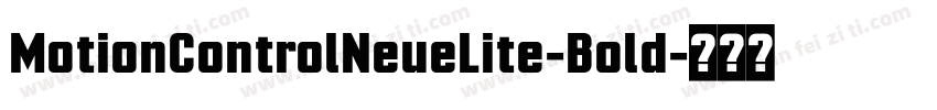 MotionControlNeueLite-Bold字体转换
