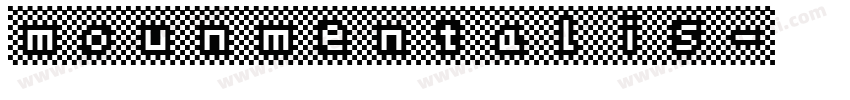 mounmentalis字体转换