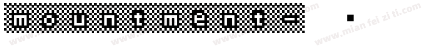 mountment字体转换