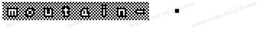moutain字体转换