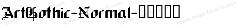 ArtGothic-Normal字体转换