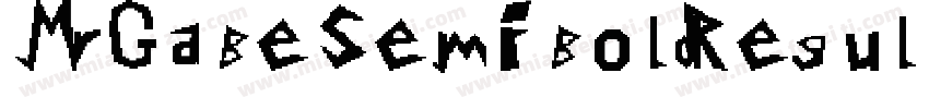 MrGabeSemiboldRegular字体转换