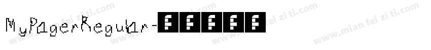 MyPagerRegular字体转换