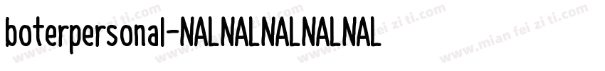 boterpersonal字体转换