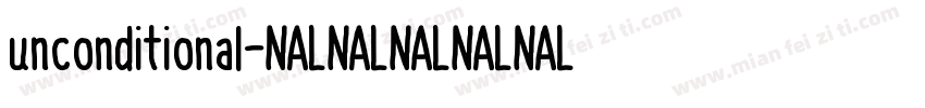 unconditional字体转换